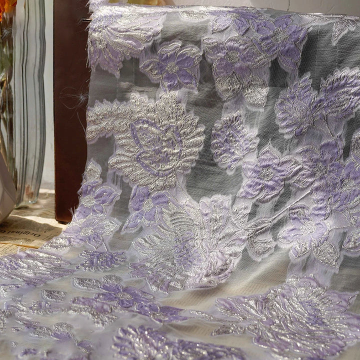 Asura Semi Sheer Woven Jacquard Fabric