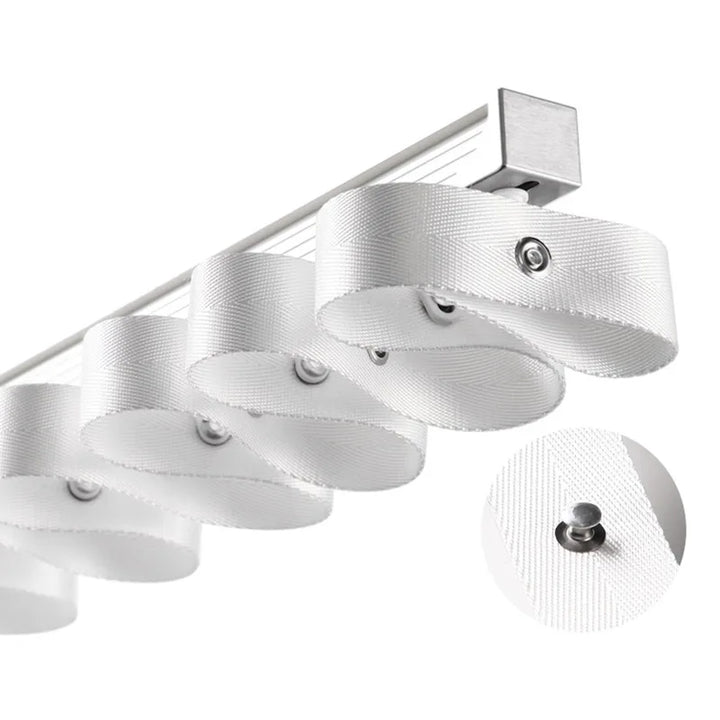 Crest S Fold Ripplefold Wave Curtain Track Set with Heading Tape