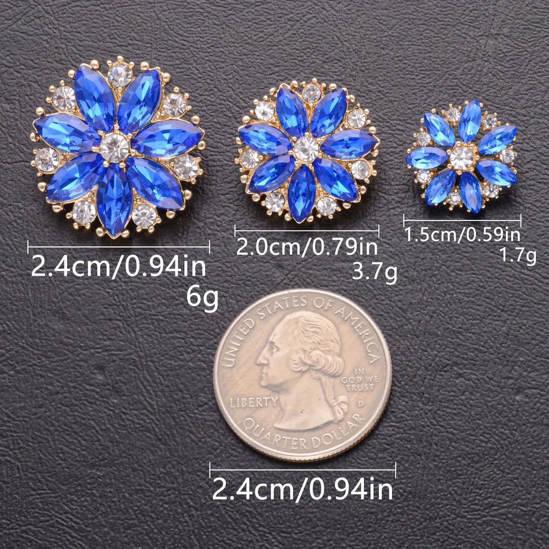 5 PC / Shumila Rhinestone Buttons