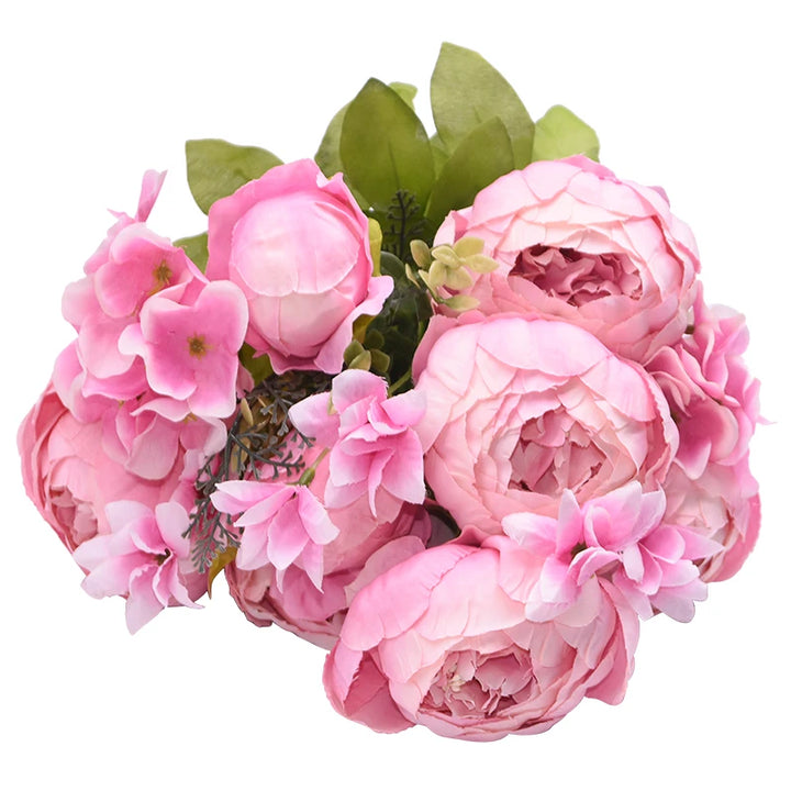 Artificial Peony Silk Flower Bundle