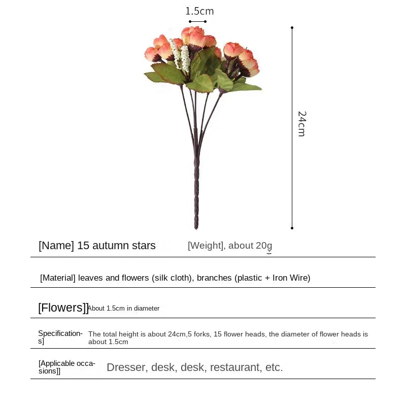 Eletta 15 Head Rose Artificial Flower