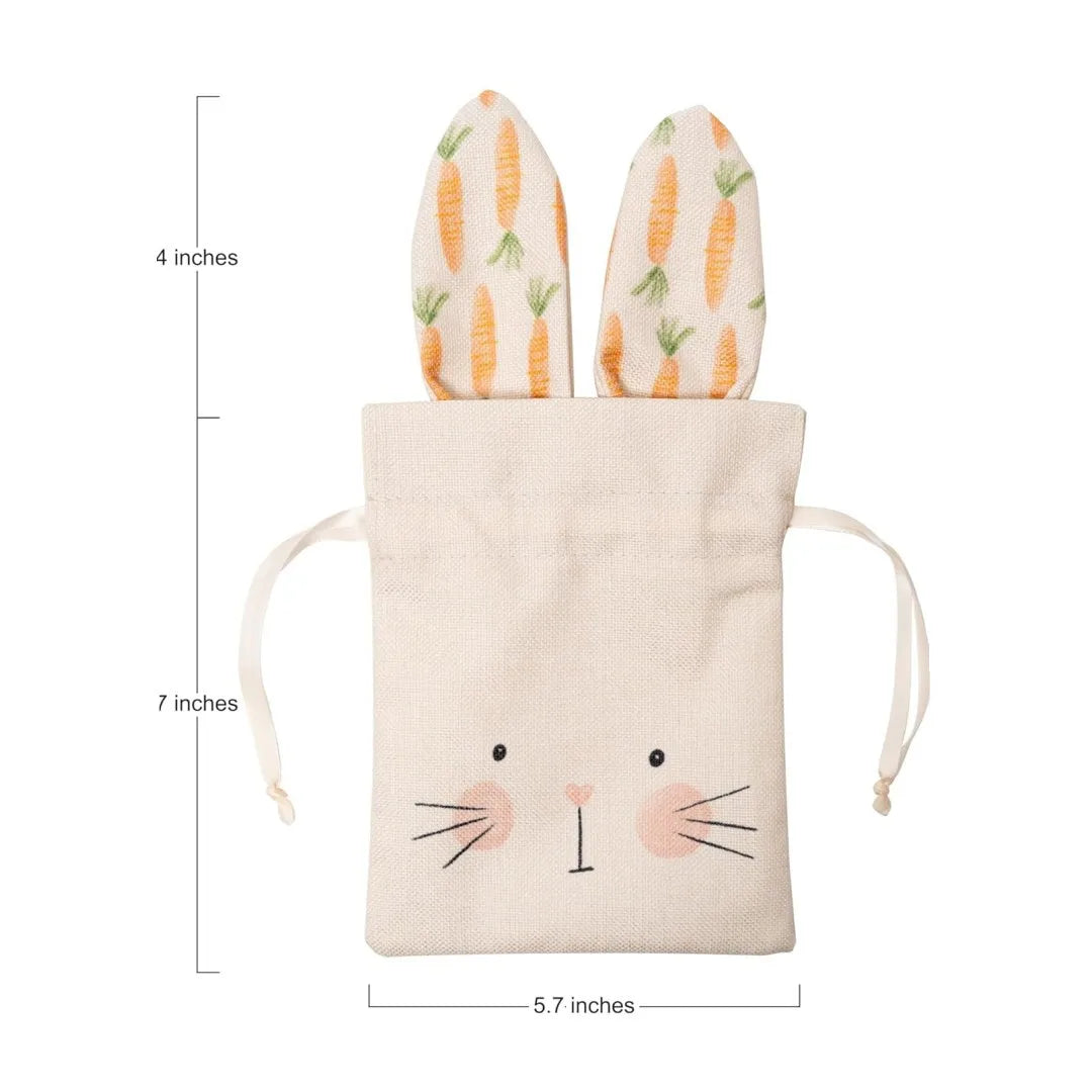 Rabbit Easter Burlap Gift Bags