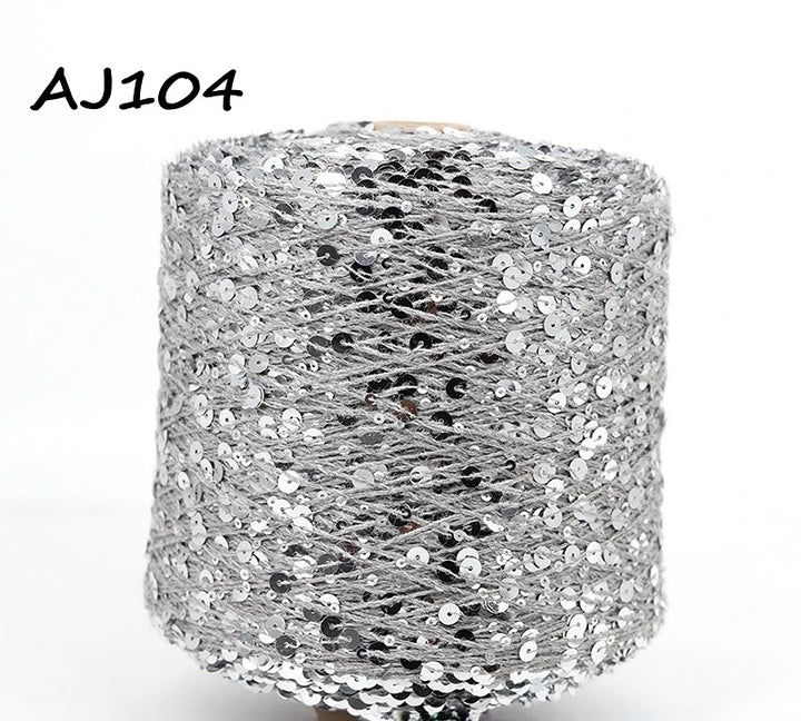 50g Metallic Sequin Yarn Sparkle Glitter