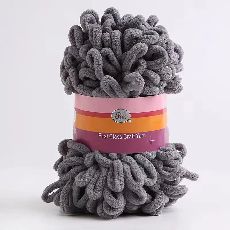 100% Polyester Finger Loops Crochet Yarn