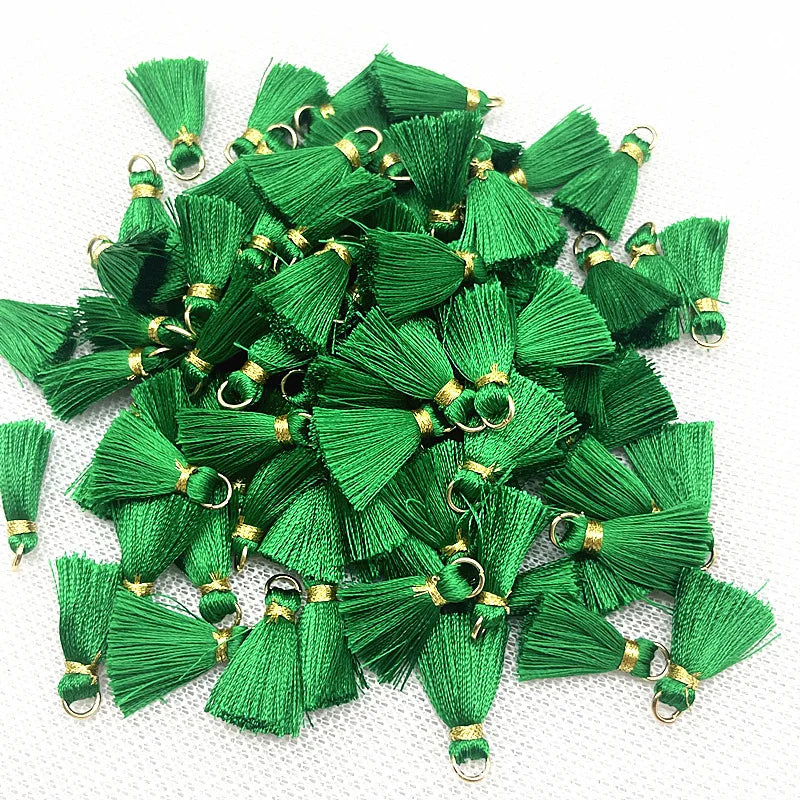 50 PC Mireau 20mm Mini Metal Hanging Ring Tassel