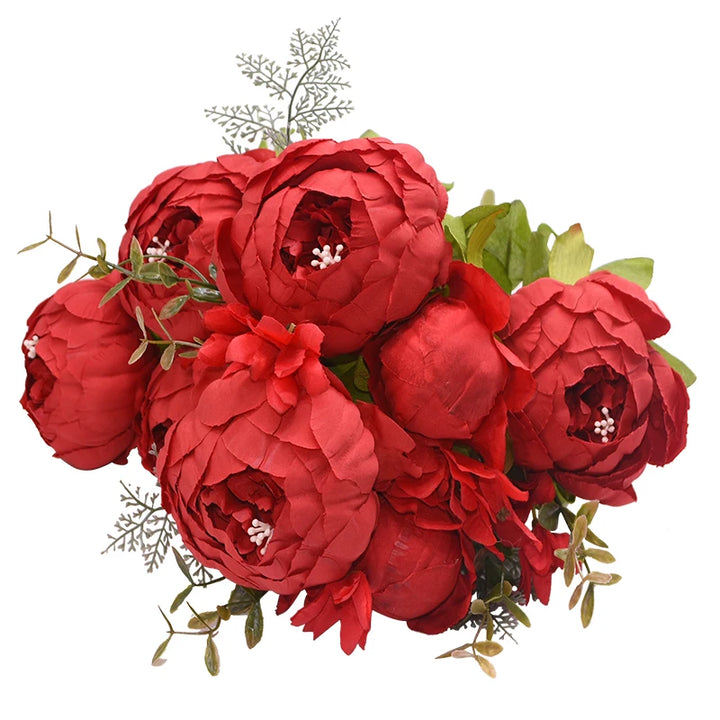 Artificial Peony Silk Flower Bundle