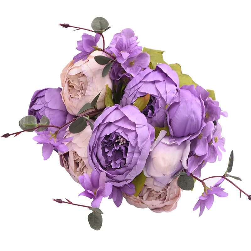 Artificial Peony Silk Flower Bundle