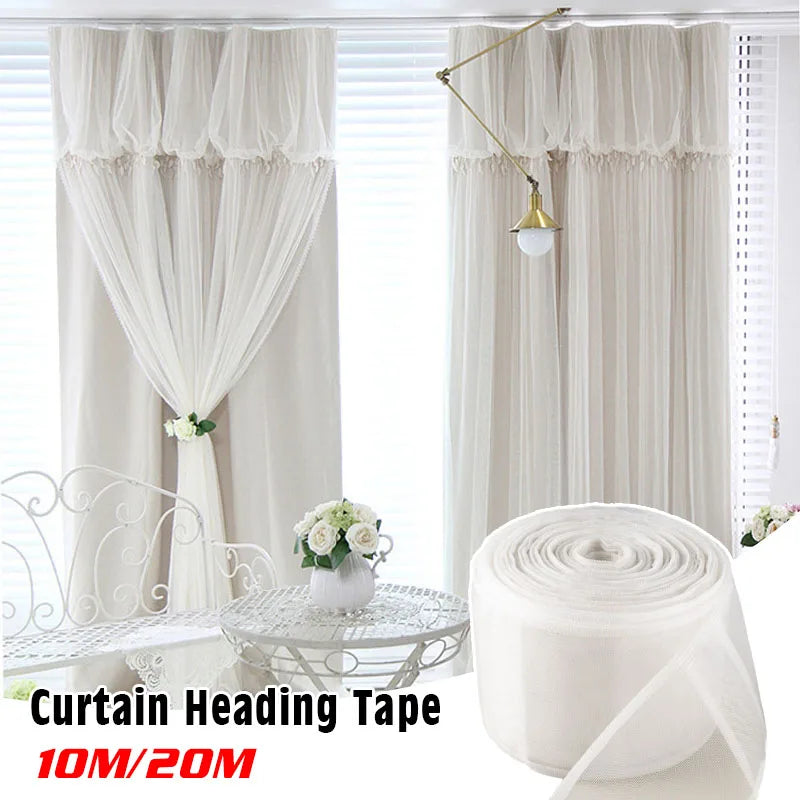 10 Meter / Transparent Pinch Pleat Curtain Tape