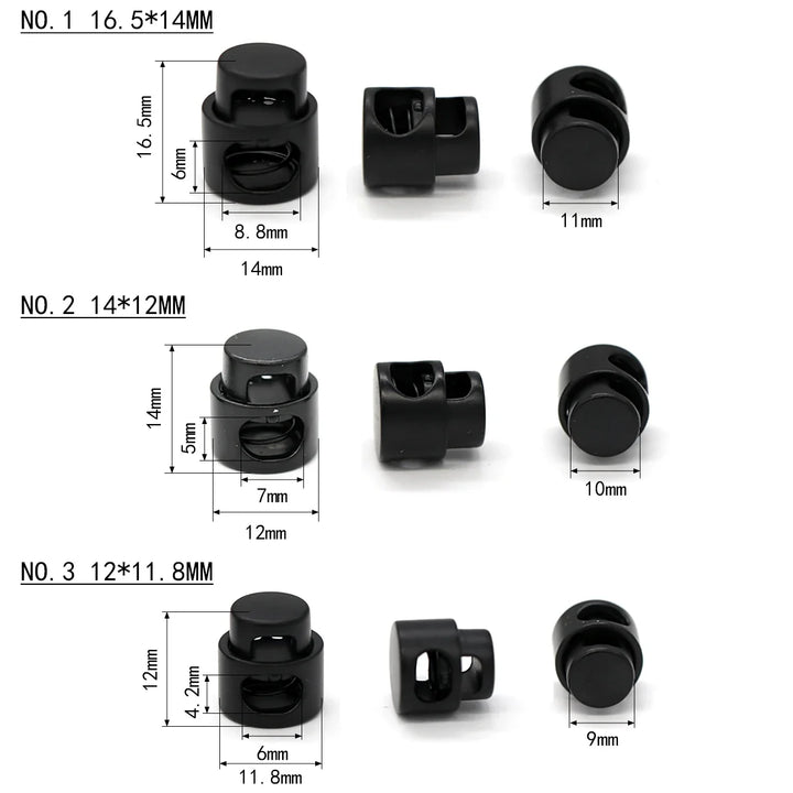 Fason 5Pcs 12mm Alloy Ball Spring Cord Lock Stopper