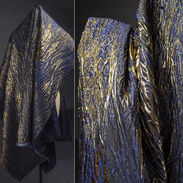 Monique Soft Sheen 3D Abstract Satin Jacquard Fabric