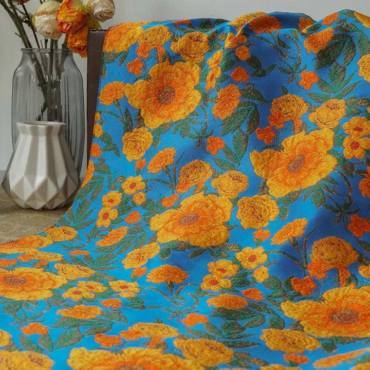 Oskjlo Floral Woven Jacquard Fabric