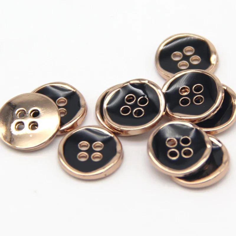 Celain 11mm Small Metal Button - 20 PC