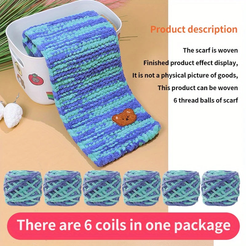 6 PC / Thread Thick Yarn Ball Set