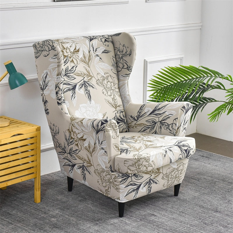 Classic Floral Stretch Armchair Cover