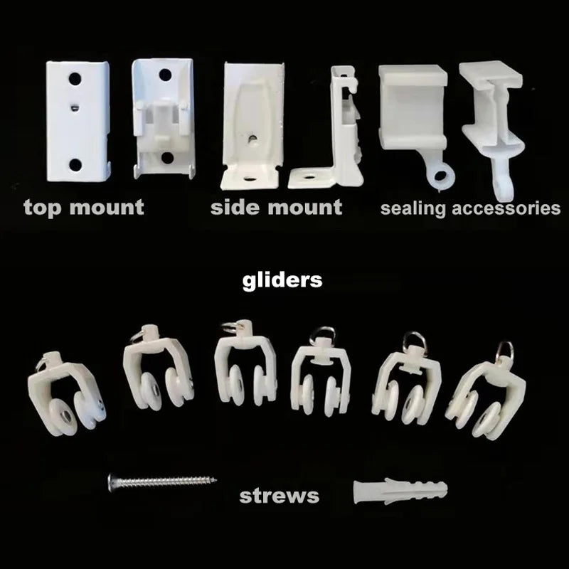 10 PC / Track Rail Drapery Curtain Bracket