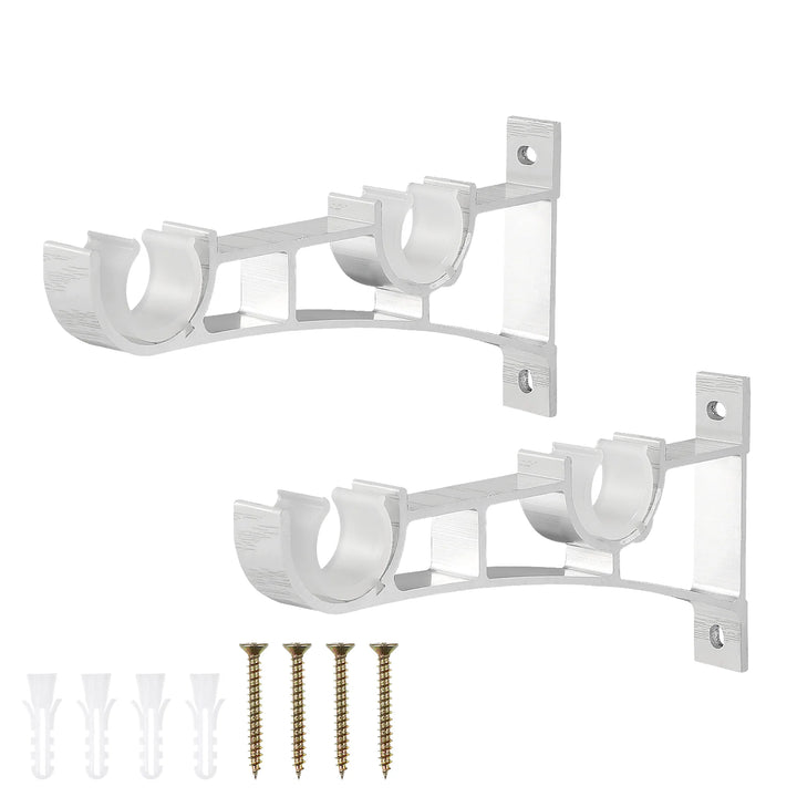 2 PC / Double Curtain Drapery Bracket