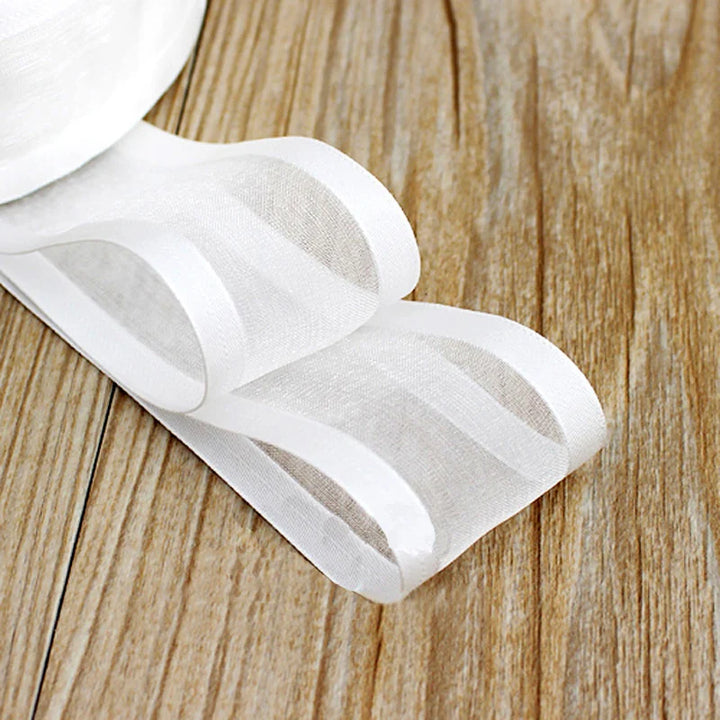 10 Yards / White Soft Organza Decoration Ribbon