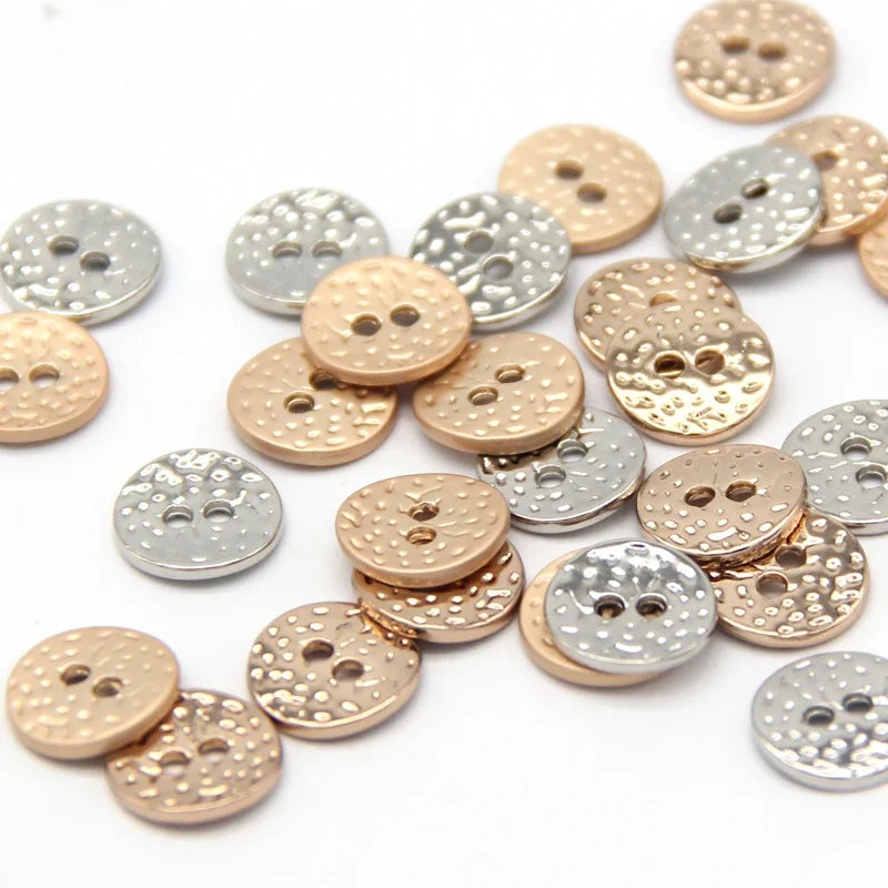 Celain 11mm Small Metal Button - 20 PC