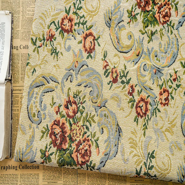 Choori Vintage Floral Woven Chenille Fabric