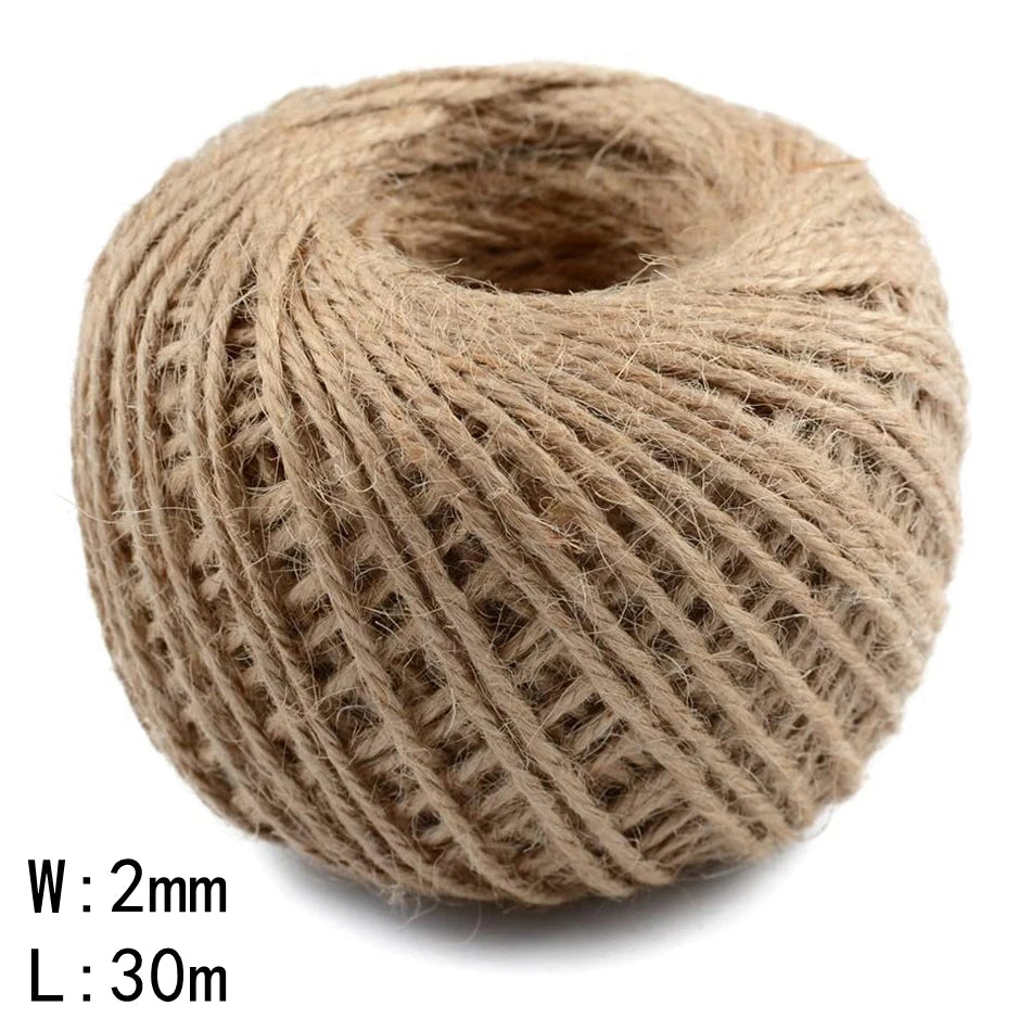 2 Meter / Natural Jute Crafts Rope String Ribbon