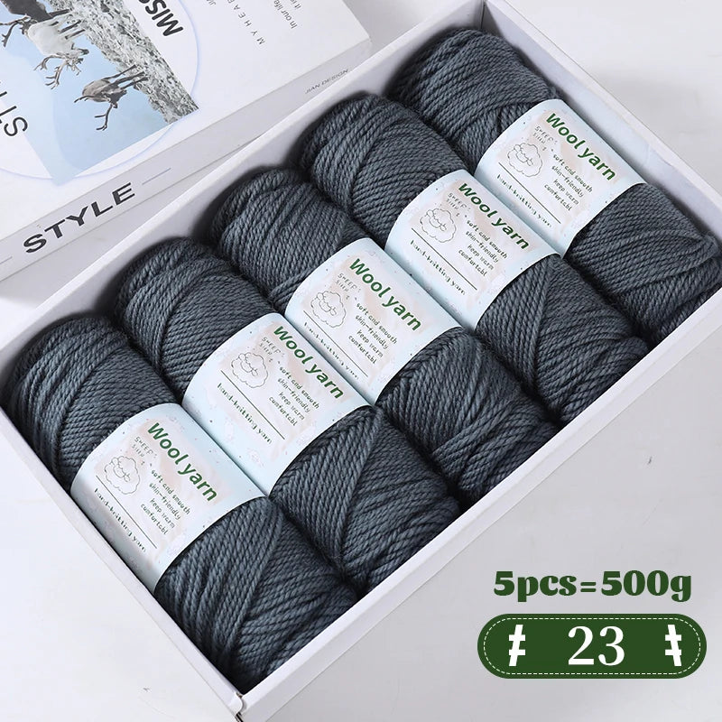 500g Gradient Color Rainbow Yarn