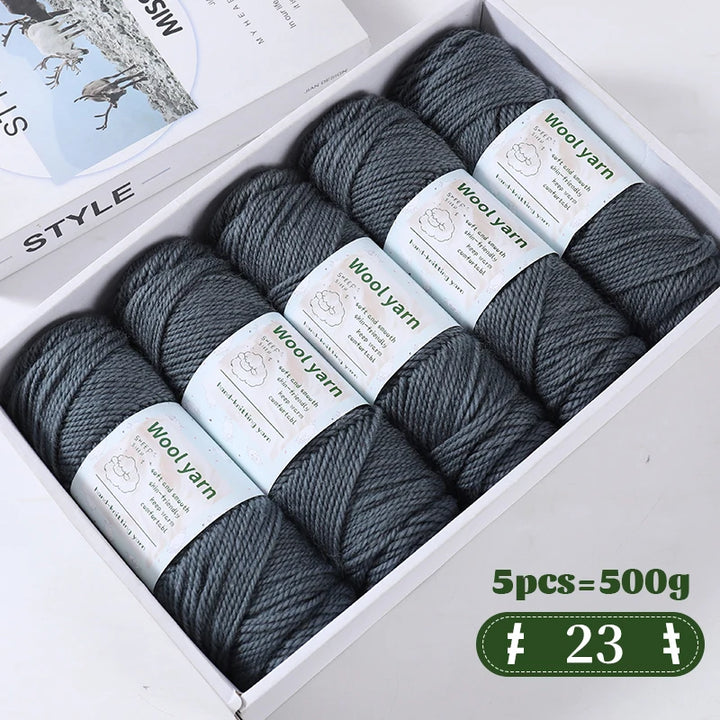 500g Gradient Color Rainbow Yarn