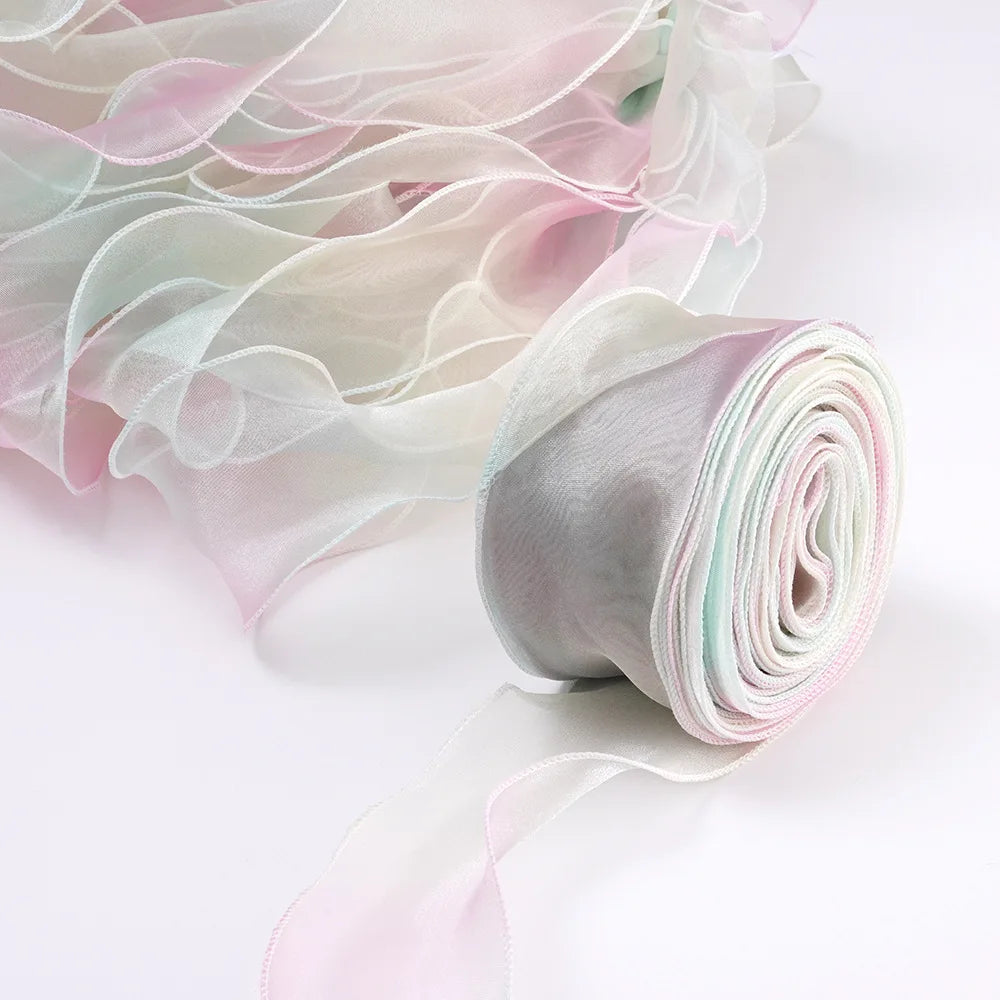 Elegant Wave Organza Ribbon