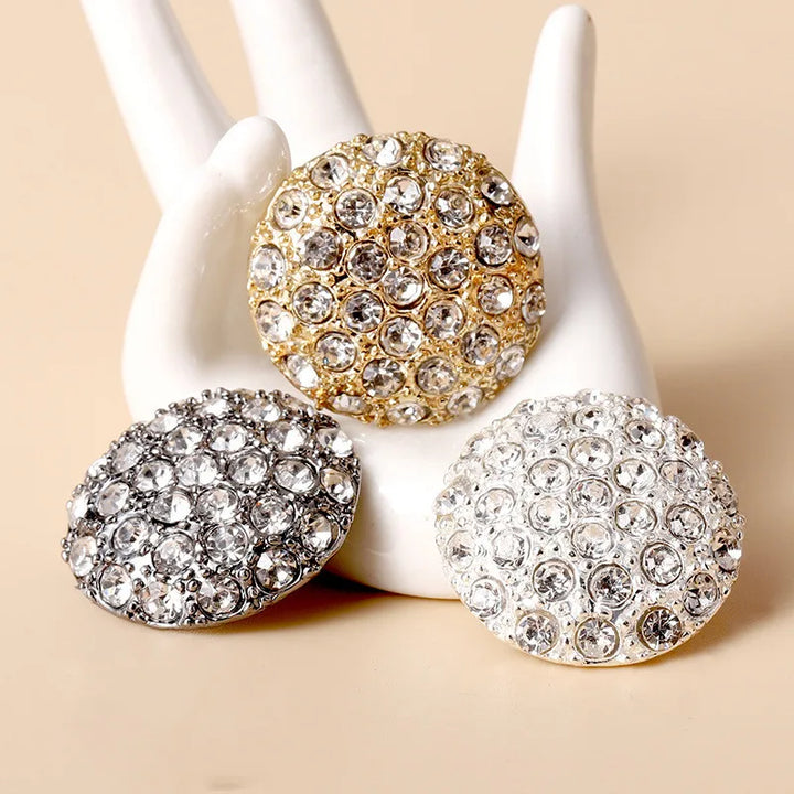 6 PC / Kelli Rhinestone Buttons