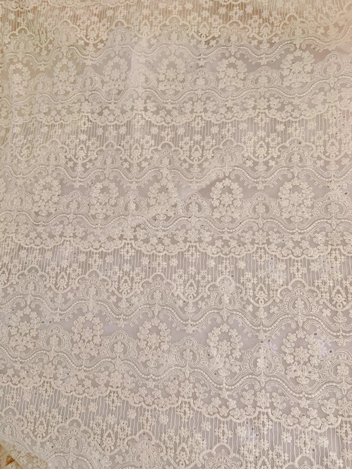 Lune Embroidered Tulle Lace Fabric