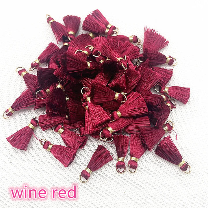 50 PC Mireau 20mm Mini Metal Hanging Ring Tassel