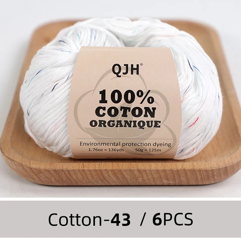 6 PC / 100% Cotton Summer Soft Yarn