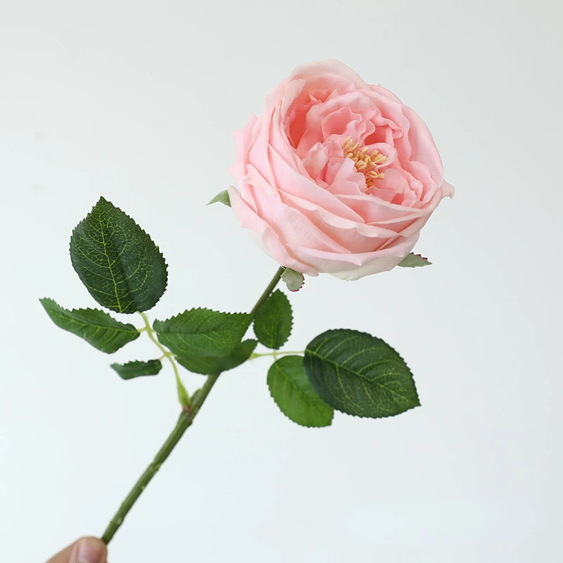 5 PC /  Tea Rose Branch Fake Flower Bundle