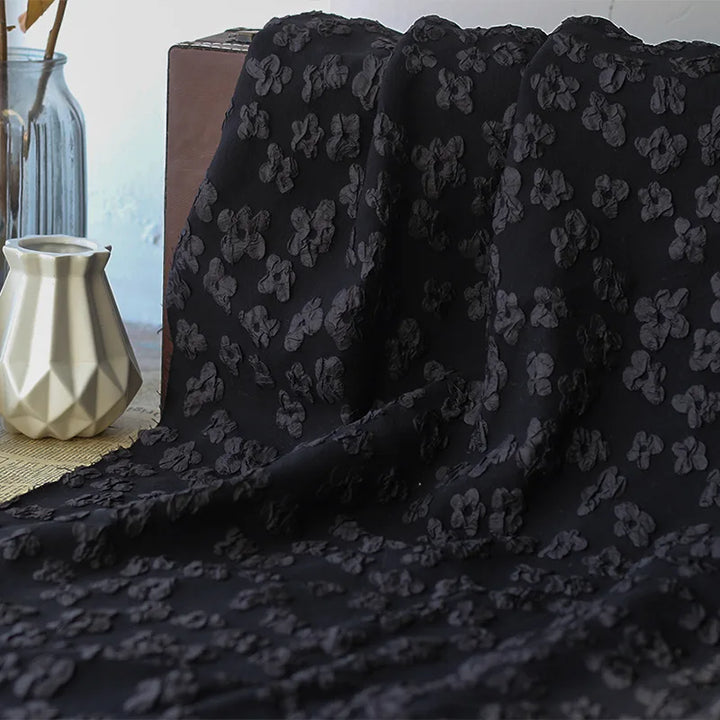 Madelene 3D Flower Jacquard Fabric
