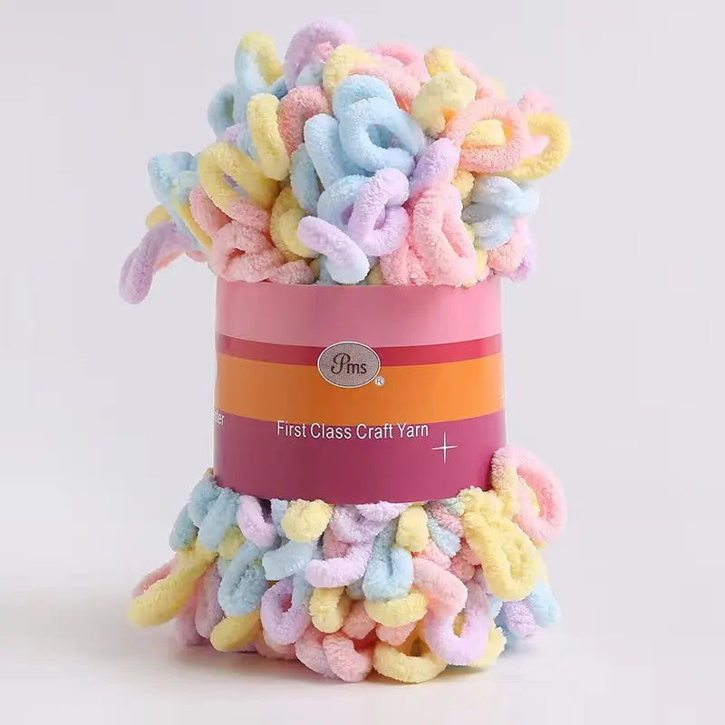 100% Polyester Finger Loops Crochet Yarn