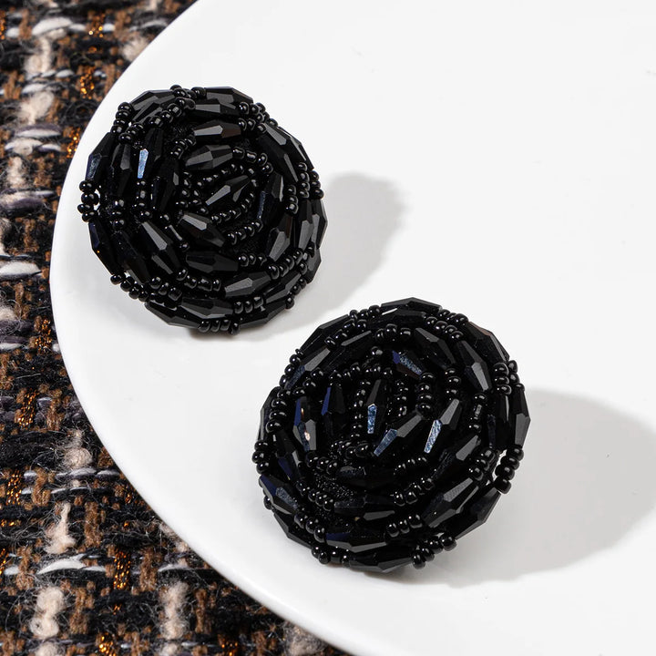 Aqoe 34/39mm Black Bead Button - 3 PC