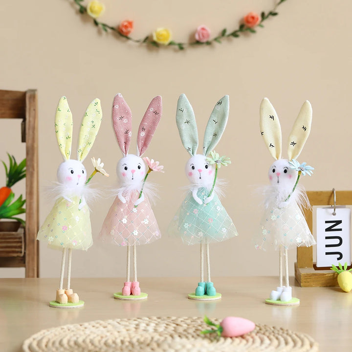 Easter Standing Flower Bunny Fairy Angels