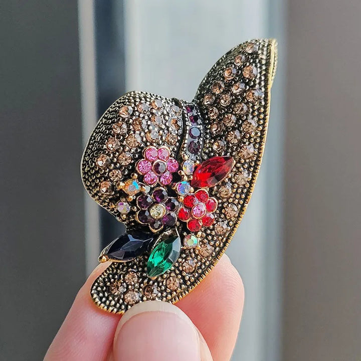 Aba Rhinestone Brooch