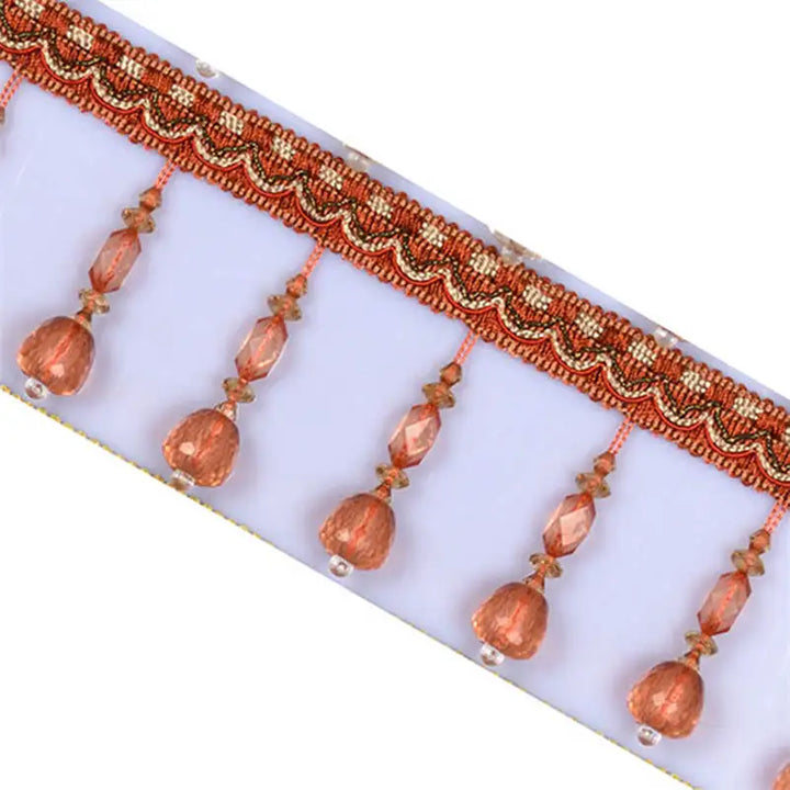 6 YARDS / Geros Beaded Tassel Fringe Trim