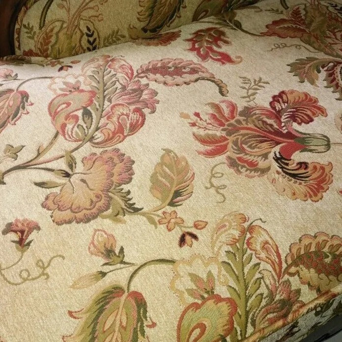 110" Wide Telas Elegant Damask Large Floral Flower Chenille Fabric