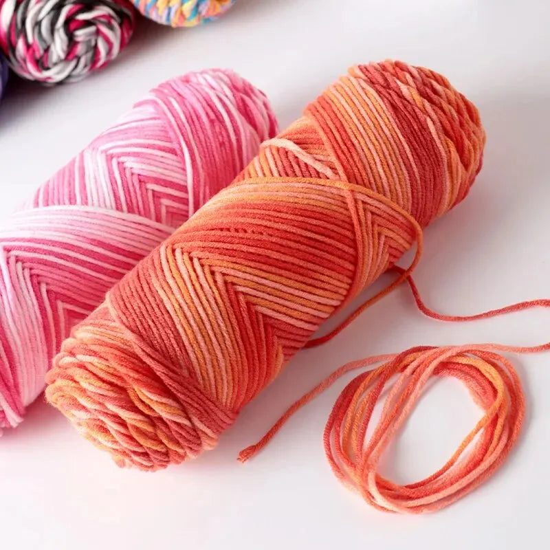 2 PC / Multicolor Acrylic Sweater Yarn