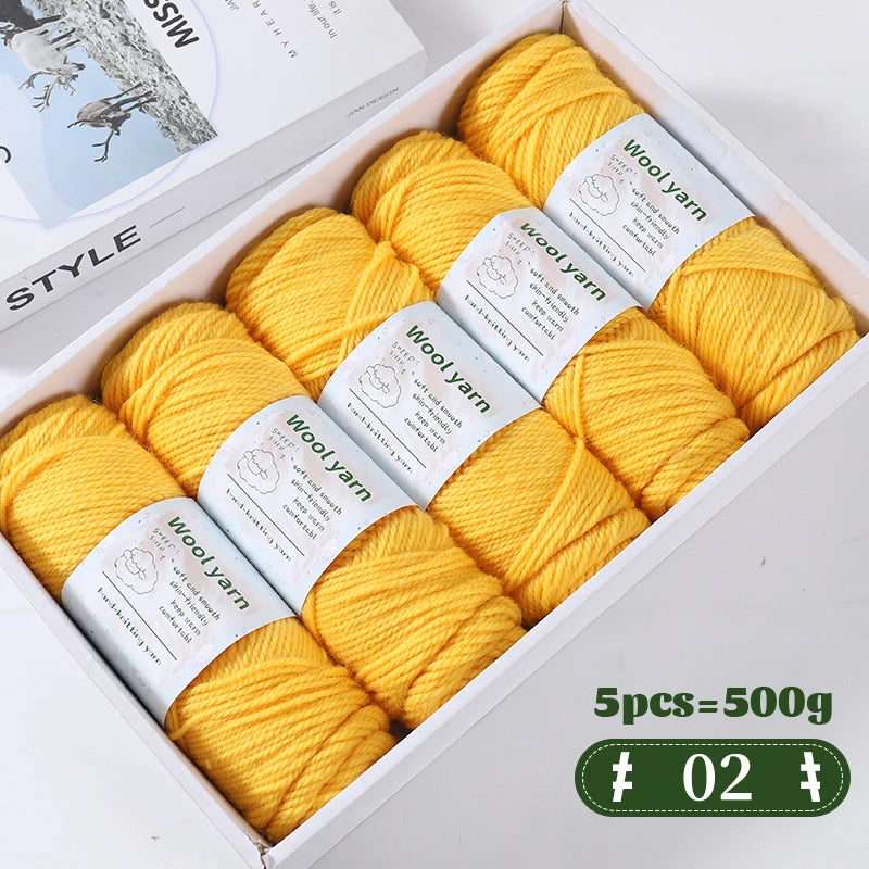 500g Gradient Color Rainbow Yarn