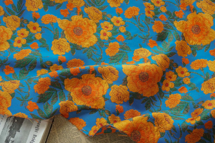 Oskjlo Floral Woven Jacquard Fabric