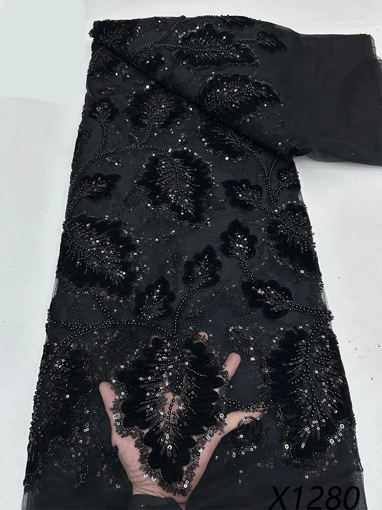 5 YARDS / 7 COLLORS / Isadora Beaded Embroidery Bridal Mesh Lace Fabric