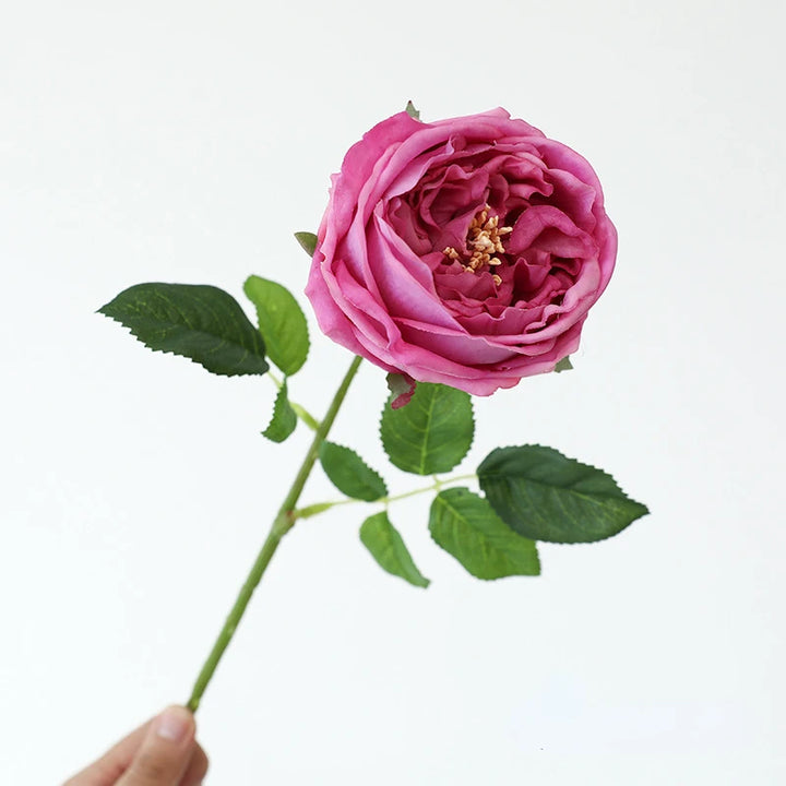 5 PC /  Tea Rose Branch Fake Flower Bundle