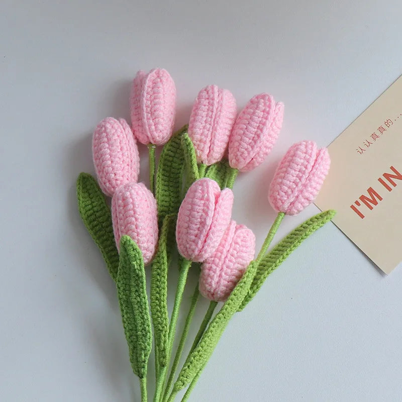 Moni Knit Tulips Party Decor Flower