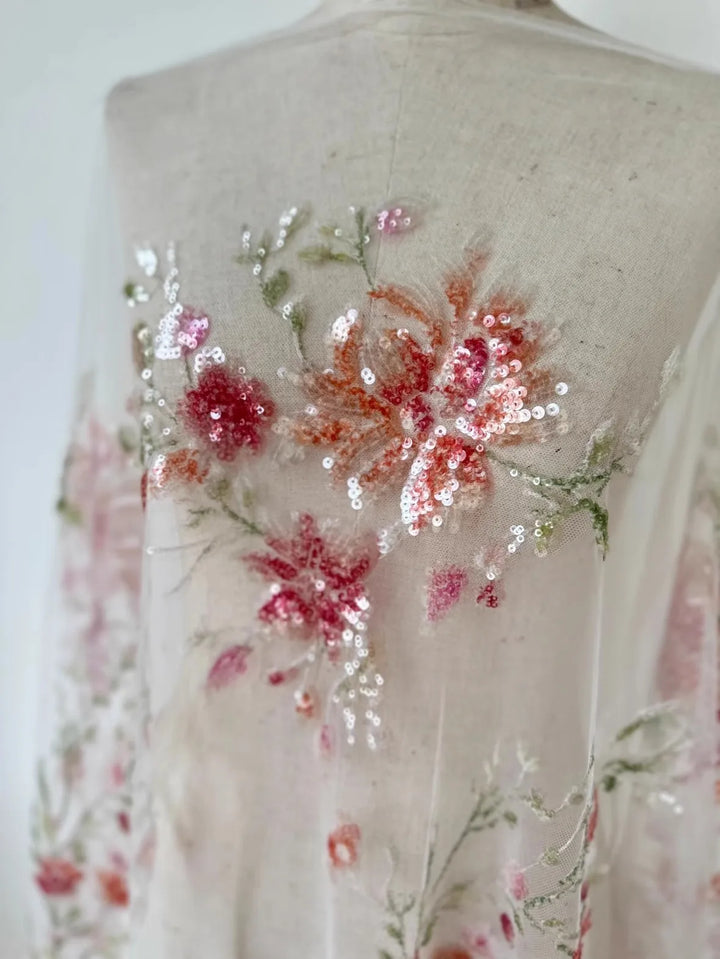 Milasn Embroidery Tulle Lace Fabric