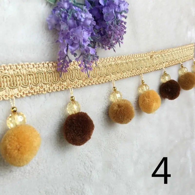 Spring Pompom Tassel Fringe Trim