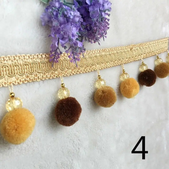 Spring Pompom Tassel Fringe Trim