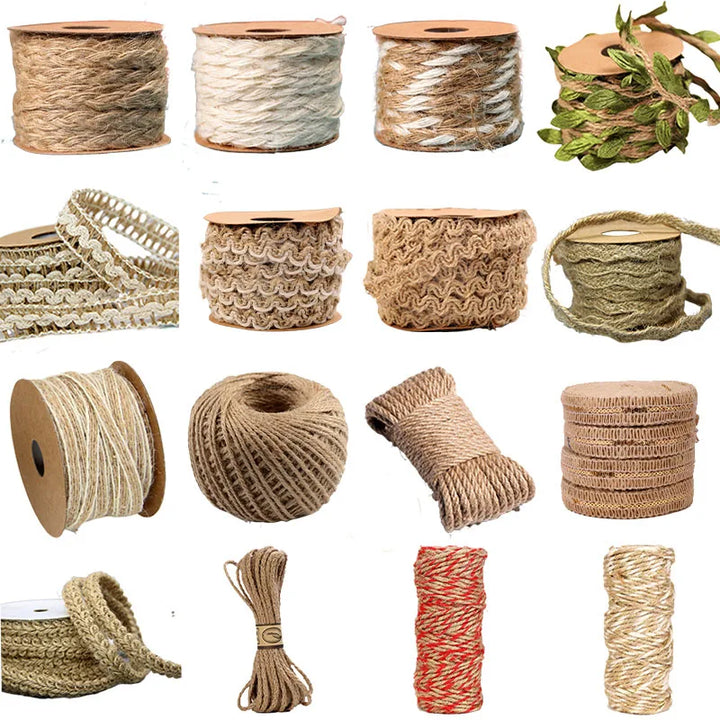 2 Meter / Natural Jute Crafts Rope String Ribbon