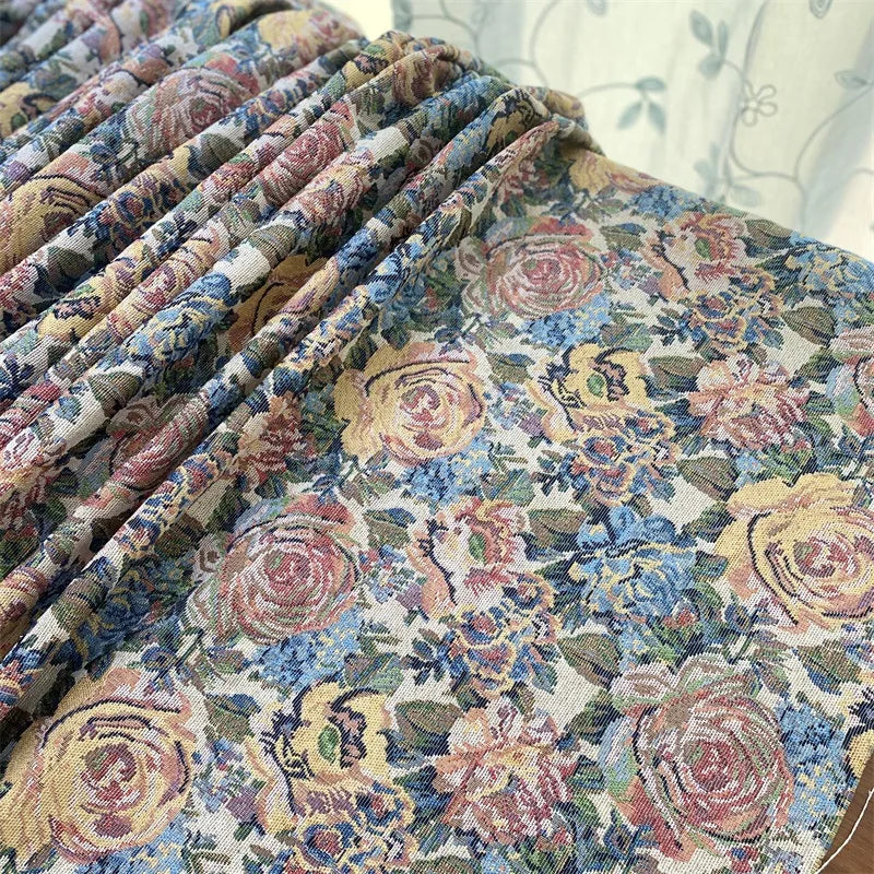 Loulou Traditional Floral Chenille Fabric